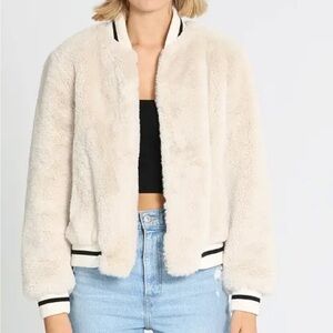 Ena Pelly Revolve Essential faux fur bomber jacket